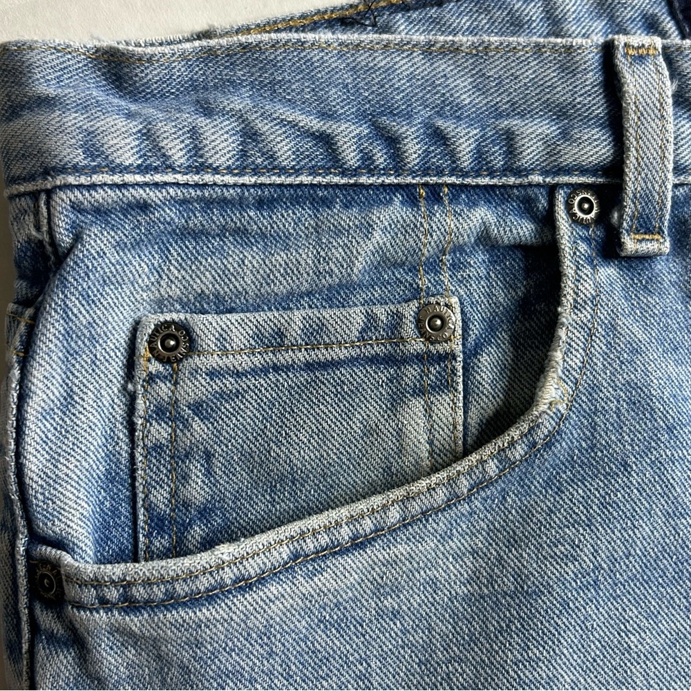 Men Vintage Nautica 36x32 Easy Fit Distressed Blue Jeans - Picture 5 of 16